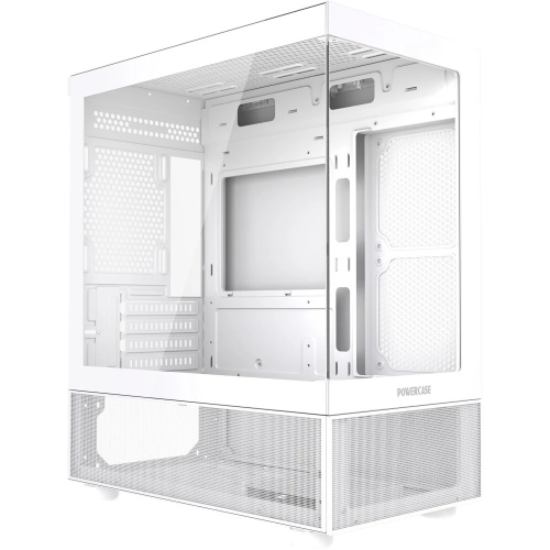 Корпус Powercase Vision Micro M2 (CVMWM2-L0), Tempered Glass, белый, mATX