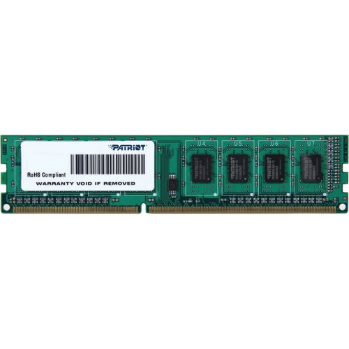ОЗУ PATRIOT PSD34G13332 Signature Line DDR3 Module capacity 4Гб Количество 1 1333 МГц Множитель частоты шины 9 1.5 В