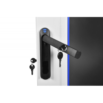 Шкаф коммутационный ЦМО (ШТК-М-42.6.8-1ААА) напольный 42U 600x800мм пер.дв.стекл задн.дв.стал.лист 2 бок.пан. направл.под закл.гайки 550кг серый 655мм