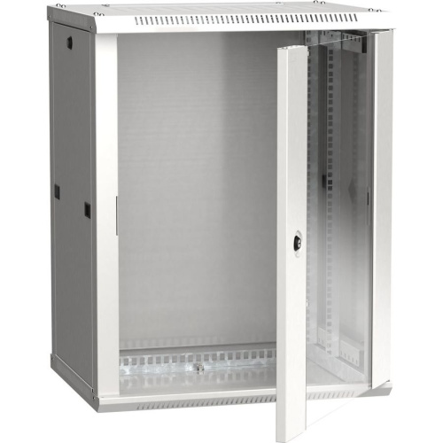 Шкаф коммутационный ITK Linea W (LWR3-18U64-GF) настенный 18U 600x450мм пер.дв.стекл серый сталь