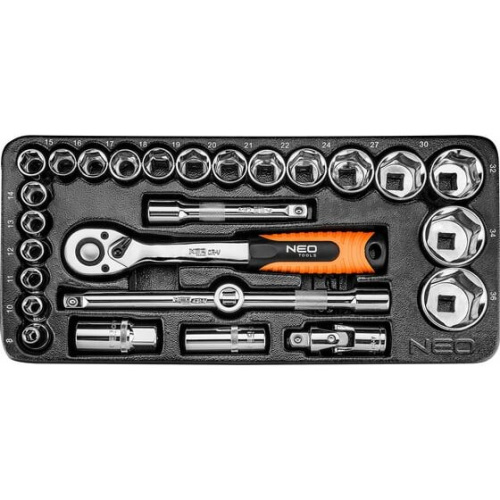 Торцевые головки NEO Tools 84-238 1/2, 27 шт.