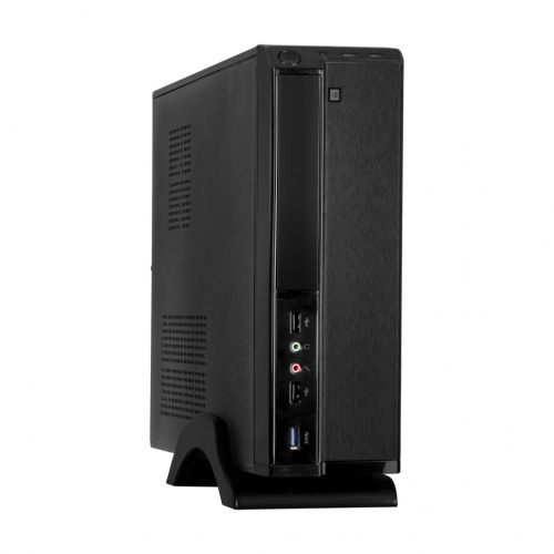 Корпус Desktop ExeGate MI-207U-400W-8 (miniITX/mATX, БП M400 с вент. 8см, 1*USB+1*USB3.0, аудио, черный)