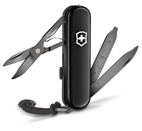 Нож перочинный Victorinox Signature Lite Onyx Black (0.6226.31P) 58мм 8функций черный подар.коробка