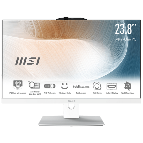 Моноблок MSI Modern AM272P 12M-1041XRU (9S6-AF8212-1041) Intel Core i5-1235U/16Gb/SSD1Tb/27"/IPS/FHD/60Hz/KB/M/NoOS/White
