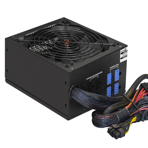 Блок питания ExeGate 400PPX EX292174RUS 400W ATX, APFC, КПД 80 (80 Plus), 14cm fan, 24pin, (4+4)pin, PCIe, 5xSATA, 4xIDE, FDD, black, RTL