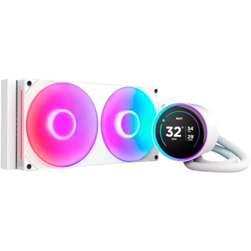 СВО NZXT Kraken Elite 280 RGB (RL-KR28E-W2) (250W, 280mm, LED temp., White/ Fans 2x140mm, 98.61C