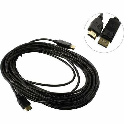 Кабель ExeGate EX294713RUS DisplayPort-HDMI EX-CC-DP-HDMI-10.0 (20M/19M, 10м, экран)