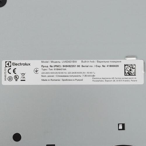 Индукционная варочная поверхность Electrolux LIV63431BW