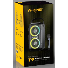 Портативная колонка W-King T9 (One mic) (черный)