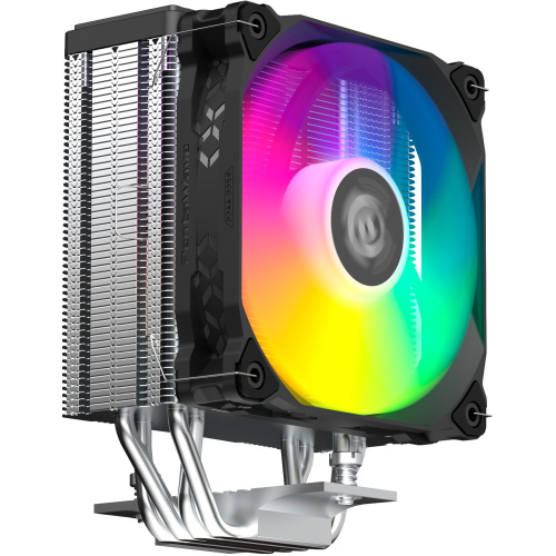 Кулер PentaWave PC-Z04E SRB ARGB LGA115X/1200/1700/AM4/AM5 (TDP 220W, 1*120mm ARGB PWM Fan, 4 тепловые трубки 6мм, 600-1850RPM)
