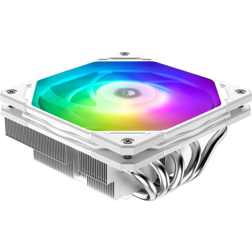 Вентилятор ID-COOLING IS-55 ARGB White 4-pin, 125W/PWM/LGA1700/1200/ 115x/AM4/AM5/Low profile/Screws