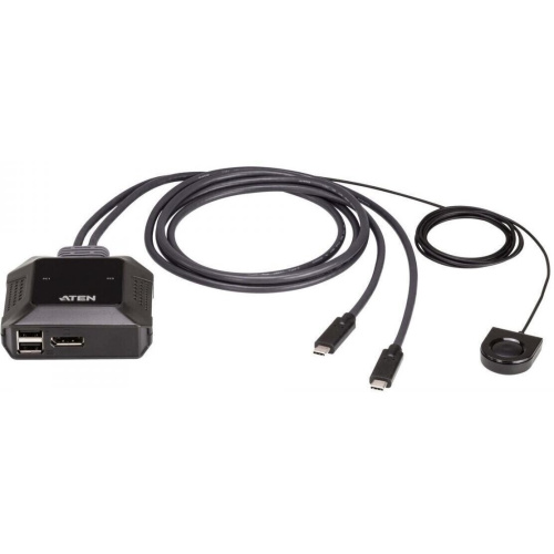 KVM-переключатель Aten US3312-AT 2-Port USB-C 4K DisplayPort Cable KVM Switch