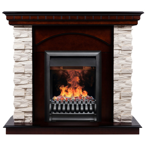 Электрокамин RealFlame Elford AO античный дуб с очагом 3D Oregan