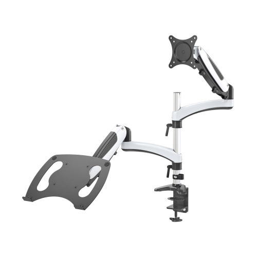 Кронштейн для монитора/ноутбука Cactus CS-VM-LH08-AL серебряный