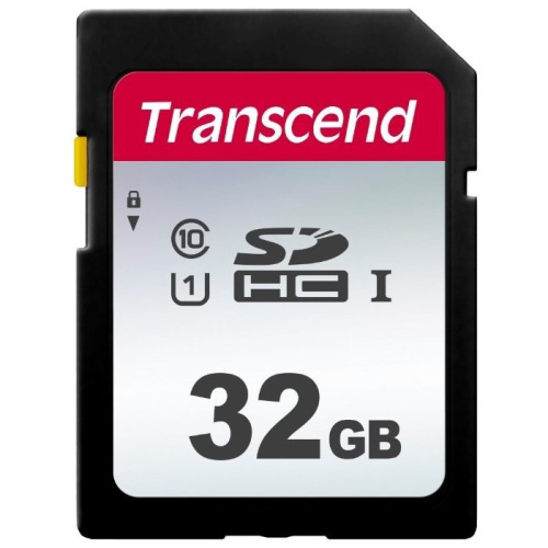 Карта памяти Transcend TS32GSDC300S SDHC 300S, 32GB UHS-I Class U1