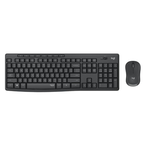 Клавиатура+ мышь Logitech MK295 Silent Wireless Combo Graphite (920-009807)