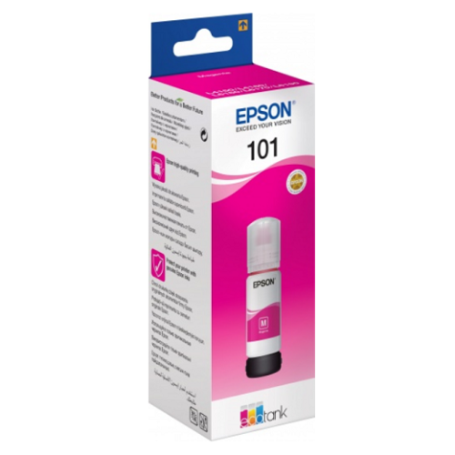 Картридж струйный Epson L101 C13T03V34A пурпурный (70мл) для Epson L4150/L4160/L6160/L6170/L6190