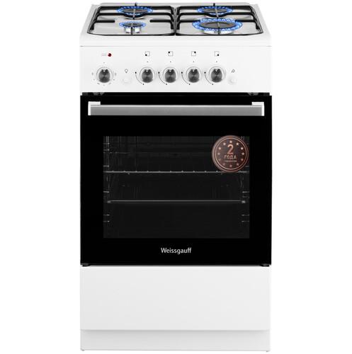 Комбинированная плита Weissgauff WCS K2K02 WS белый