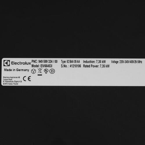 Индукционная варочная поверхность Electrolux EIV66453I