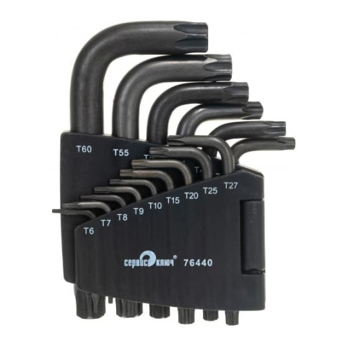 Набор ключей Torx СЕРВИС КЛЮЧ Proffi (76440) Г-образных 15 пр.