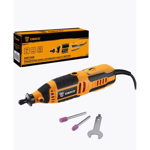 Гравер Deko DKRT 200E насадок:2 (063-1410)