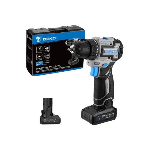 Дрель-шуруповерт Deko Loner 20V Pro (085-1010) аккумуляторная с АКБ и з/у
