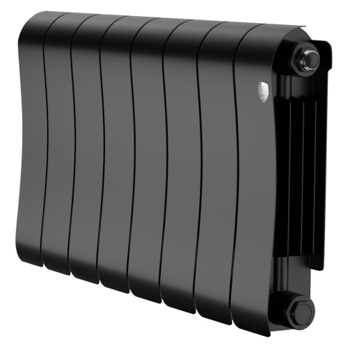 Биметаллический радиатор отопления Royal Thermo Infinity 300 8 секций Noir Sable