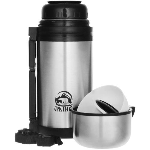 Термос Арктика 201-1200 (201-1200/SIL) 1.2л. серебристый/черный