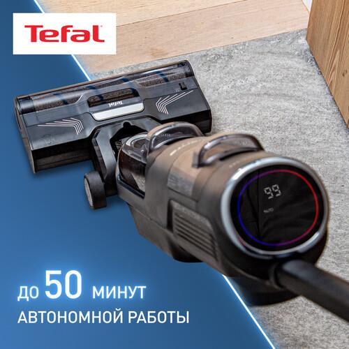 Моющий пылесос вертикальный   Tefal X-Clean 4 GF5035F0  серый