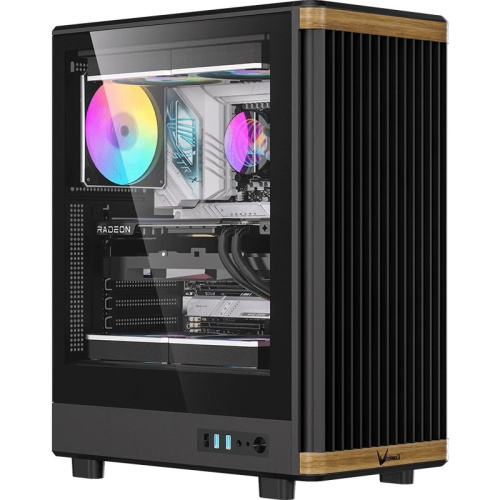 Корпус Formula TimberLine T1 черный без БП ATX 4x120mm 2xUSB3.0 audio bott PSU