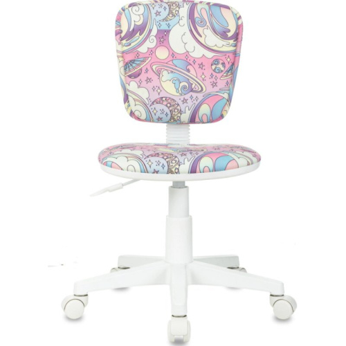 Кресло Бюрократ CH-W204NX/Moon-PK мультиколор луна розовая крестов. пластик пластик белый