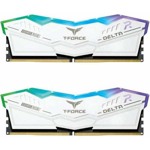 ОЗУ TEAMGROUP T-Force Delta RGB 32GB (FF4D532G7800HC38DDC01) (2x16GB) DDR5 7800MHz CL38 (38-48-48-84) 1.4V / White
