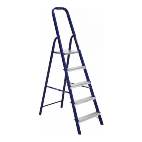 Стремянка Alumet М8305 стальная окрашенная с алюминиевыми ступенями 5 ст.