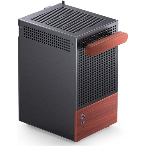 Корпус JONSBO T6 Black без БП, боковая панель из закаленного стекла, mini-ITX, черный