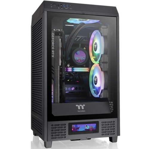 Корпус Thermaltake The Tower 200 (CA-1X9-00S1WN-00) черный без БП miniITX 11x120mm 5x140mm 2xUSB3.0 1xUSB3.1 audio bott PSU