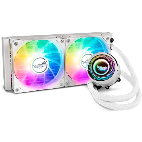 СВО Valkyrie Jarn 240 ARGB White (HW C240W) / 2x120mm ARGB fans, 700-1850RPM, 75CFM, 34dBA, 250W TDP