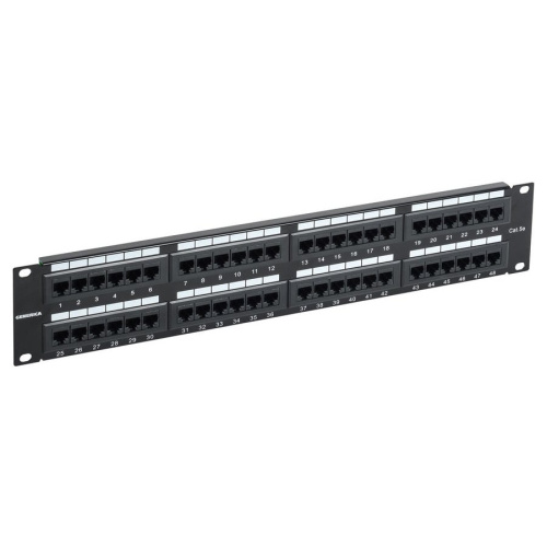 Патч-панель ITK PP48-2UC5EU-K05-G 19" 2U 48xRJ45 кат.5e UTP