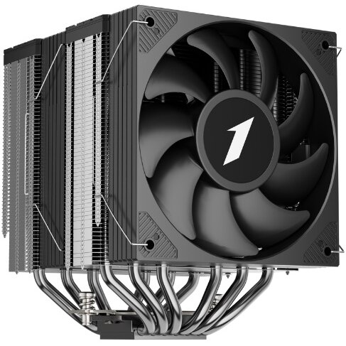Кулер 1STPLAYER Cryo CY12-D Black (CY12-D-BK) / 6HPx6mm, dual tower, 2x120mm fans, 750-1900 RPM, 57.6 CFM, 38.2 dBA