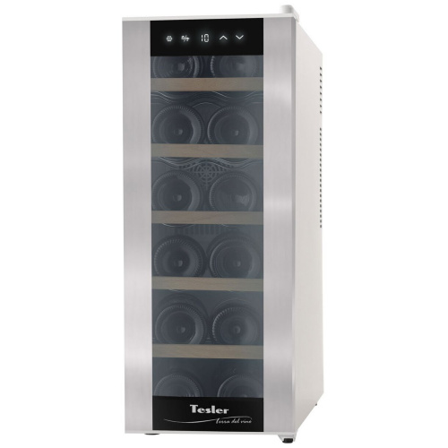 Винный шкаф TESLER WCV-125 Silver