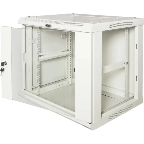 Шкаф коммутационный Lanmaster Pro TWT-CBWPG-9U-6X8-GY настенный 9U 600x800мм серый