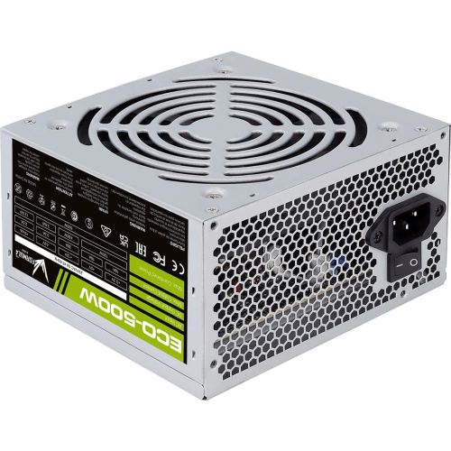 Блок питания Formula Eco-500W (ATX v2.3, 20+4P, 4P, 1xPCIe 6P, 2xSATA, 2xPATA, 1xFDD, 12cm fan)