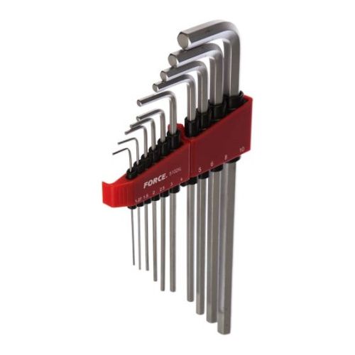 Набор ключей шестигранных FORCE 5102XL длинн. 10пр