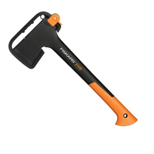 Топор Fiskars X10-S средний черный/оранжевый (1015619)