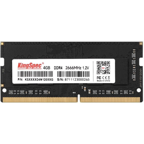 ОЗУ Kingspec KS2666D4N12004G DDR4 4Gb 2666MHz RTL PC3-12800 SO-DIMM 204-pin 1.35В