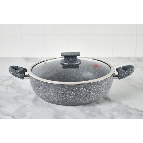 Сотейник с крышкой Accademia Mugnano CPTGMACV228I Cuore di Pietra Skillet,28 см