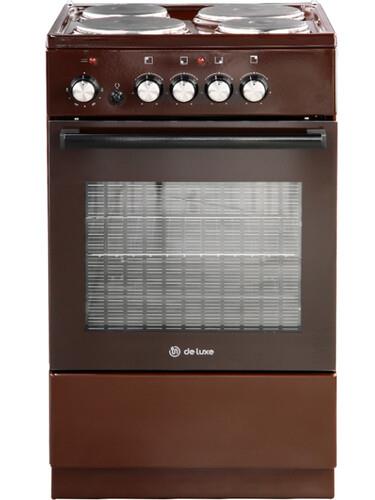 Электрическая плита De Luxe 5004.18э 014 коричневый