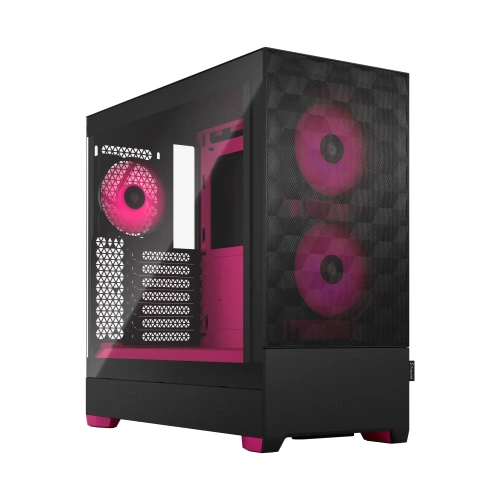 Корпус Fractal Design Pop Air RGB Magenta Core TG Clear Tint (FD-C-POR1A-03) без БП Midi-Tower, 3x120mm 2xUSB-A 3.2 ATX, mITX Black