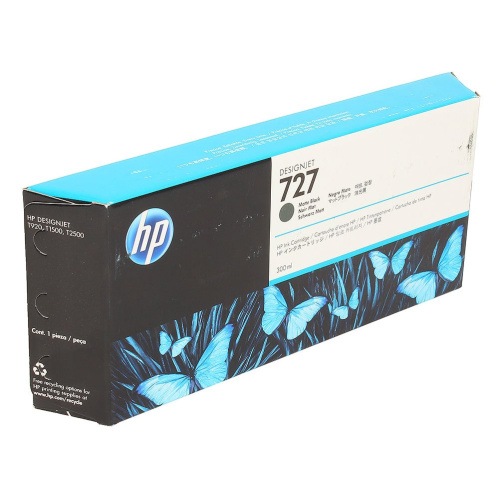Картридж струйный HP 727 C1Q12A черный матовый (300мл) для HP DJ T920/T1500/T2500