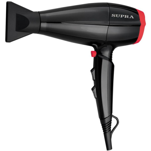 Фен Supra PHS-2017M черный/красный