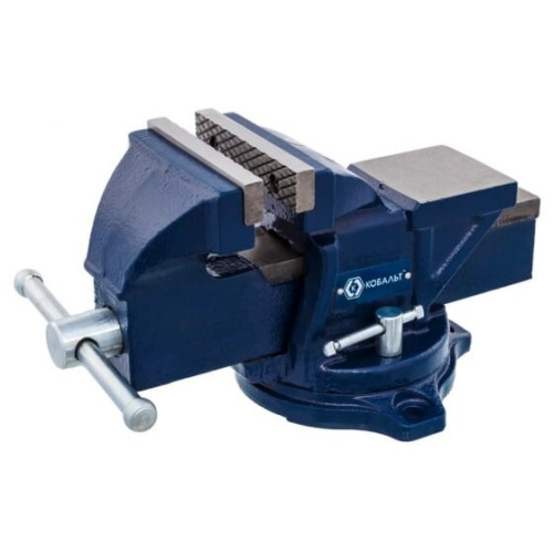 Тиски слесарные поворотные КОБАЛЬТ 245-978 наковальня, коробка